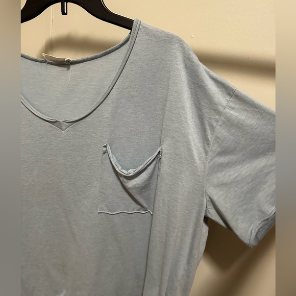 Zenana Dusty Blue Oversized Short Sleeve Top size medium - Picture 3 of 7